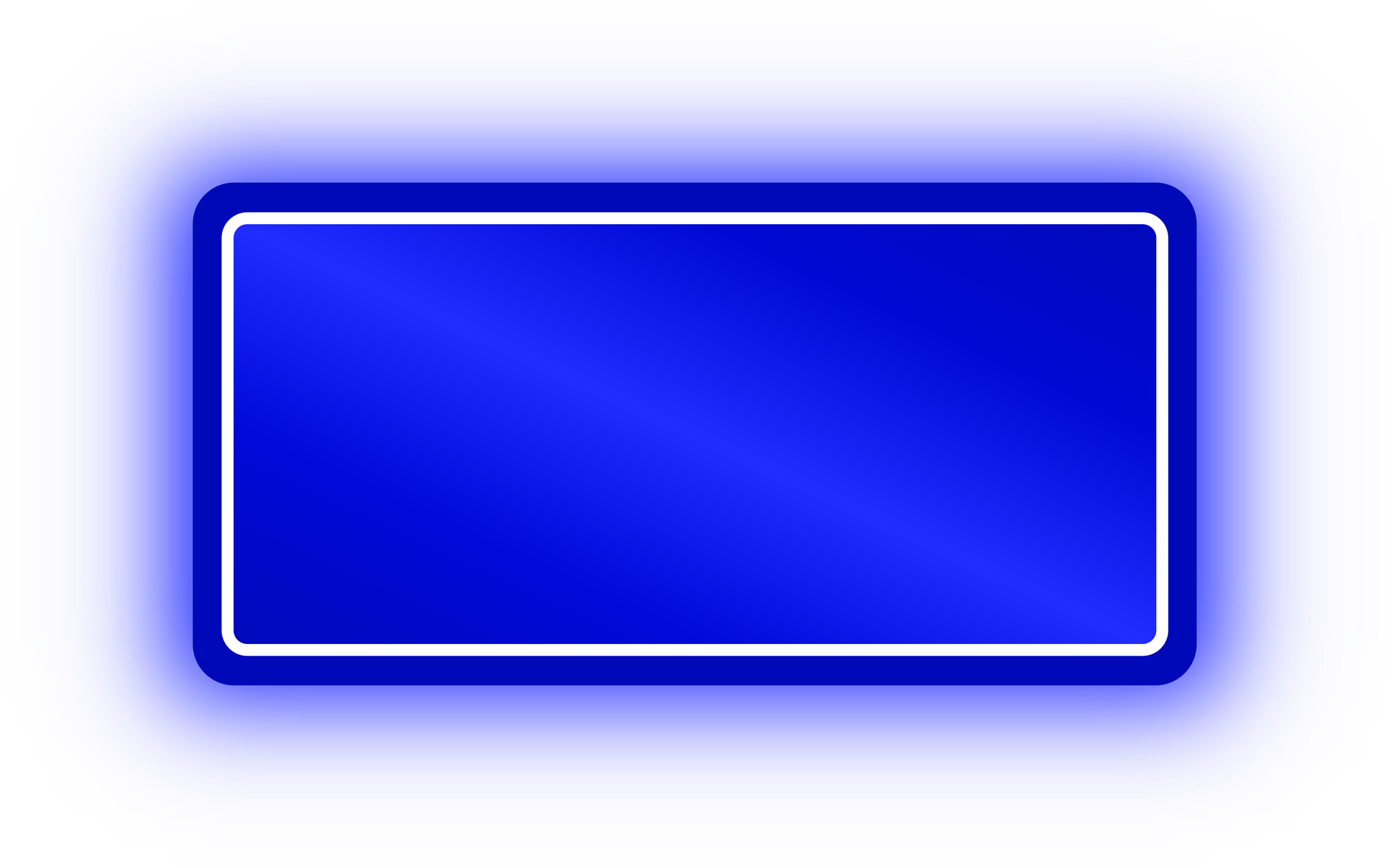 Neon Dark Blue Rectangle Banner, Neon Rectangle