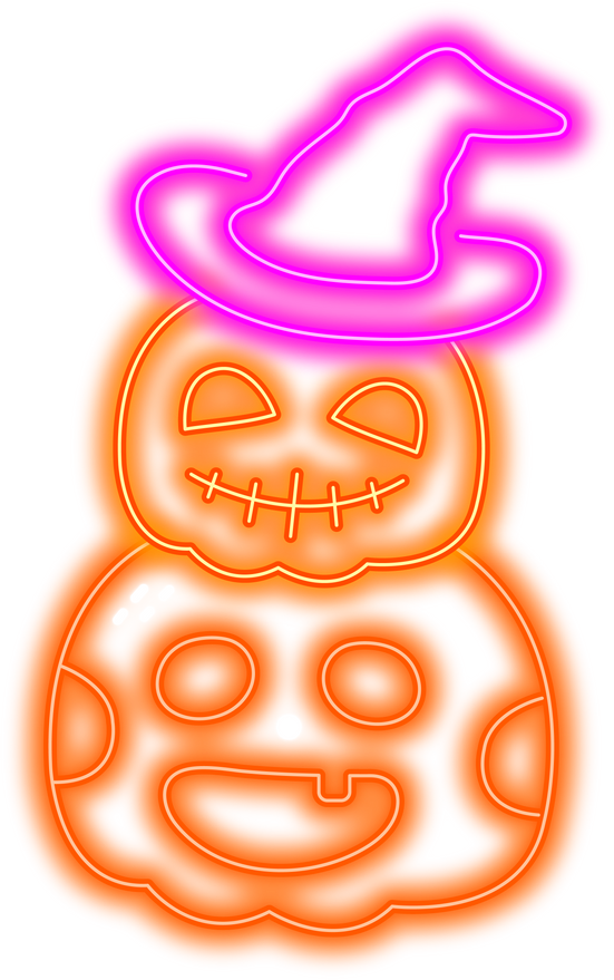 Pumpkin Halloween Neon Light